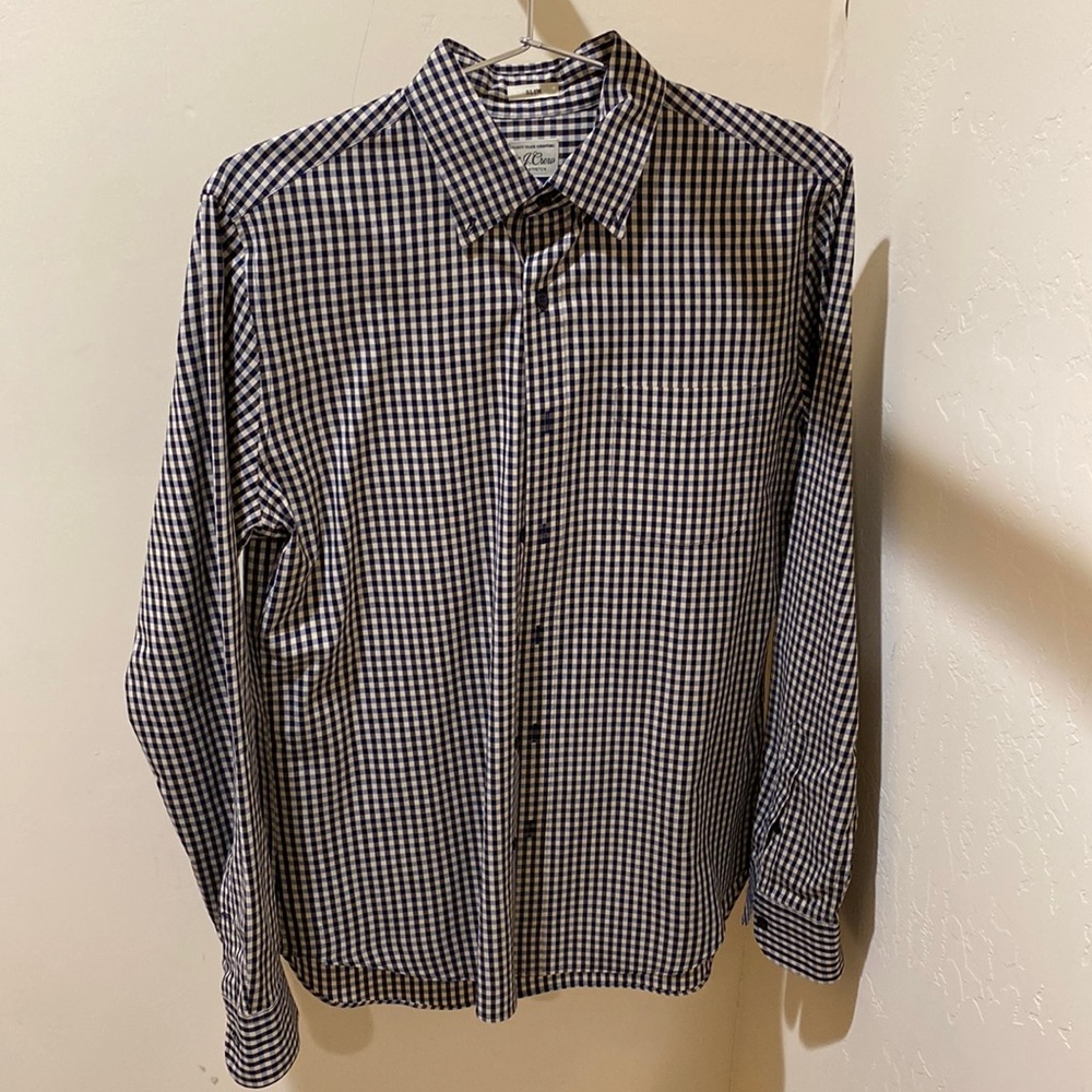 JCrew Secret Wash Long Sleeve Button Down, men’s medium